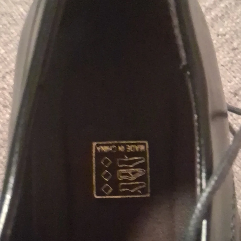 NWT Tanner Classic Black Men's Derby Dress Shoes Size 12 EU 46 and original bag